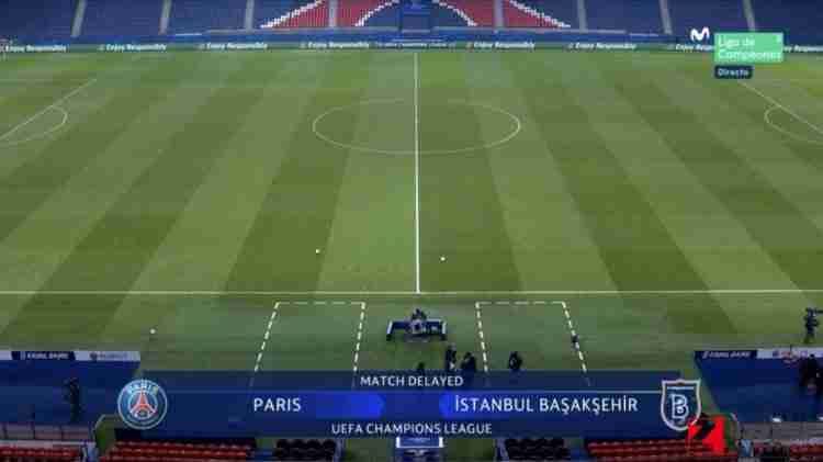 巴黎vs伊斯坦布尔,巴黎vs伊斯坦布尔进行到第15分钟的时候，场上出现事故了！