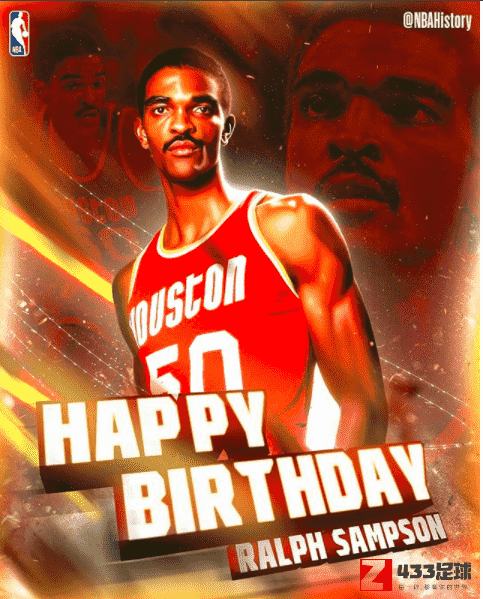 拉尔夫-桑普森,NBA官方晒出拉尔夫-桑普森的照片并祝其生日快乐