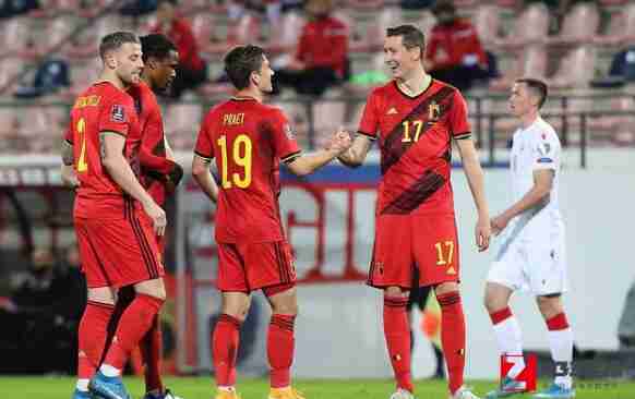 巴舒亚伊,巴舒亚伊头球破门率先得分，比利时8-0大胜白俄罗斯
