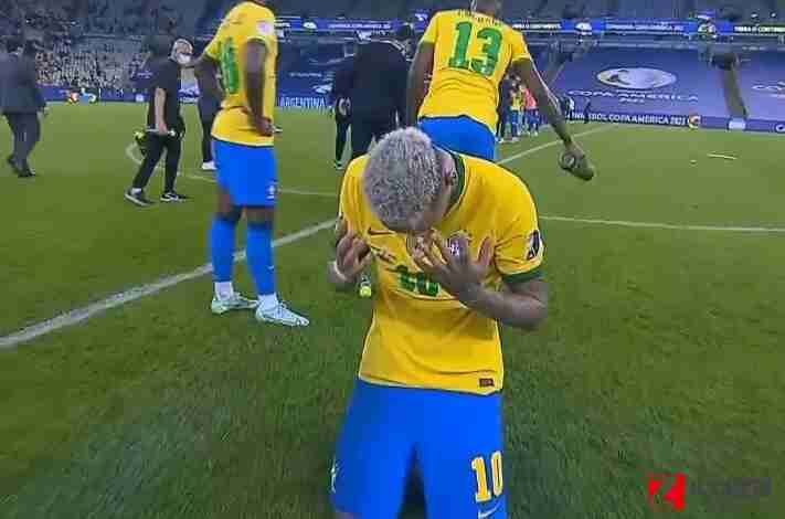 内马尔,内马尔哭了,内马尔哭了，巴西不敌阿根廷错失冠军
