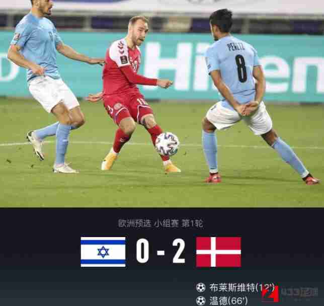 丹麦国家队,丹麦国家队2-0完胜以色列，温德破门锁定胜局