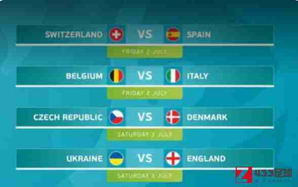 欧洲杯,欧洲杯8强名单,欧洲杯8强名单公布：捷克将会面丹麦