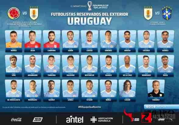 乌拉圭国家队阵容,乌拉圭国家队,乌拉圭国家队阵容出炉：努内斯、戈麦斯在列